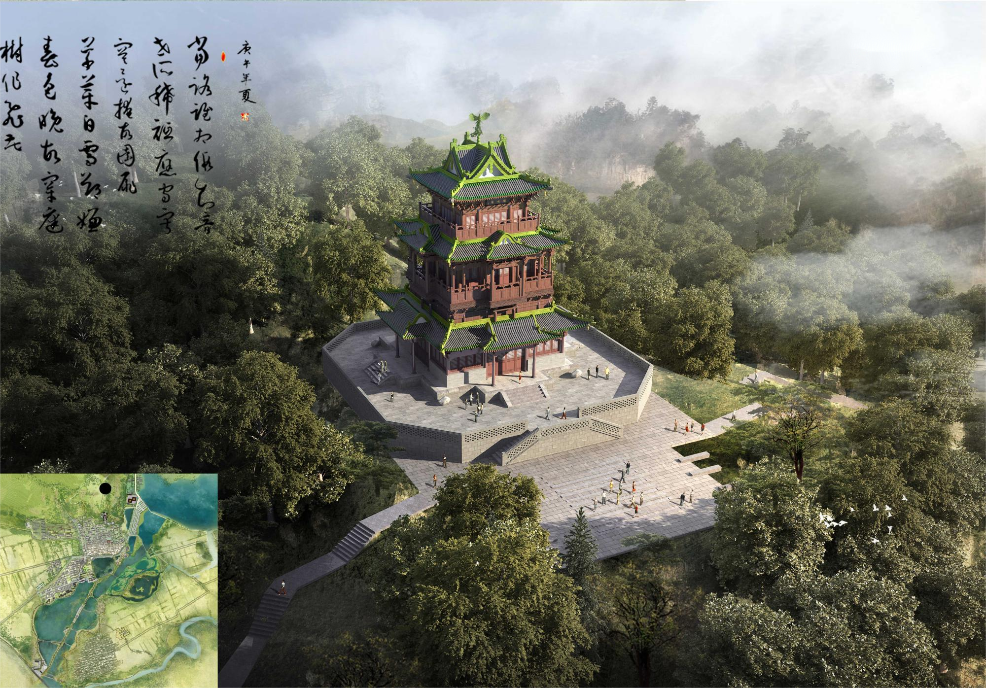 神溪國(guó)家濕地公園鳳鳴閣復(fù)建工程有序推進(jìn) 神溪國(guó)家濕地公園鳳鳴閣復(fù)建工程有序推進(jìn)