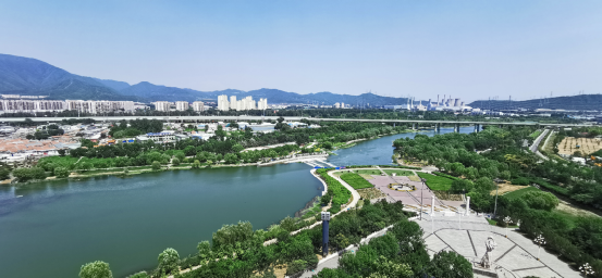 永定河秋季全線通水第一天 永定河秋季全線通水第一天