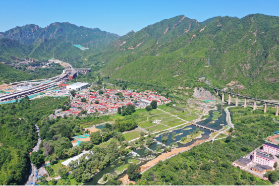 永定河秋季全線通水第一天 永定河秋季全線通水第一天